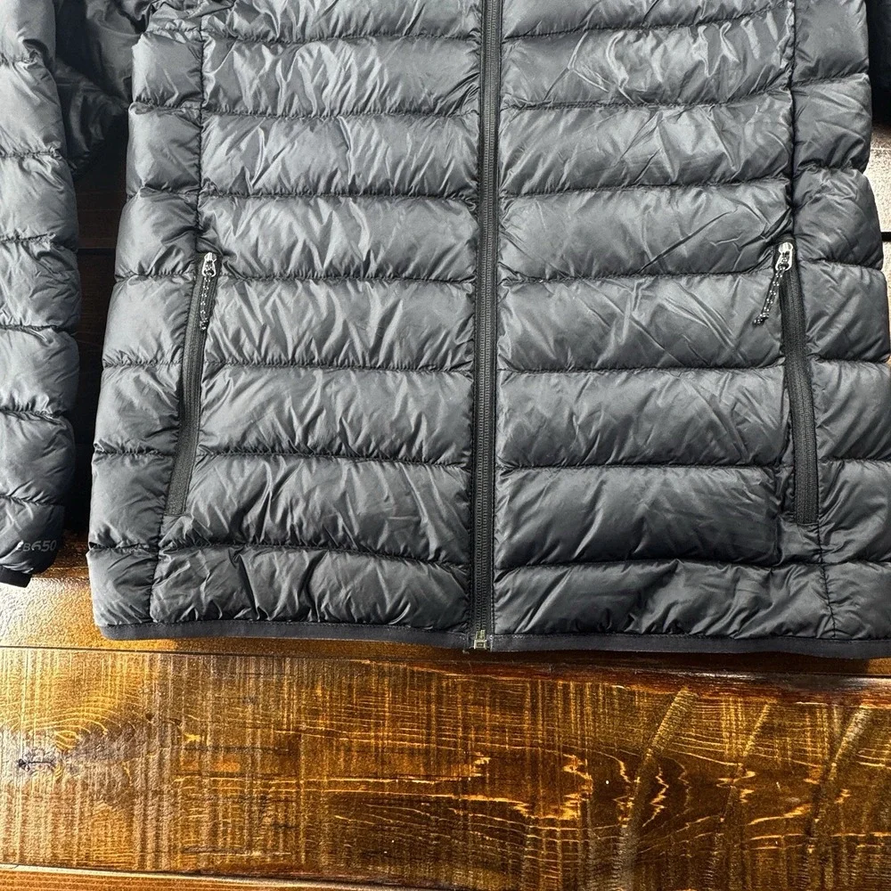 Eddie Bauer Mens S CirrusLite 650 Down Insulation Packable Jacket Black Zip Pock